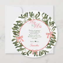Frau Coquette Mistletoe Brautparty