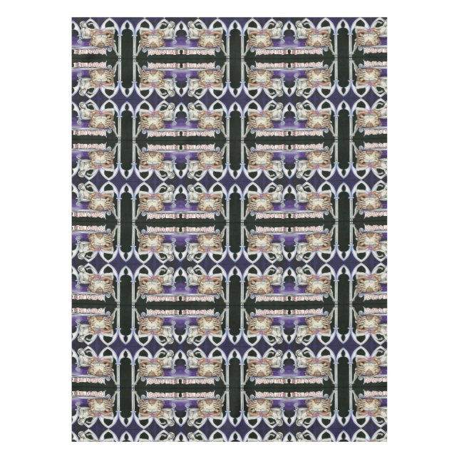 Frau Crabtree, Die neue Welt Tischdecke (Vorderseite)