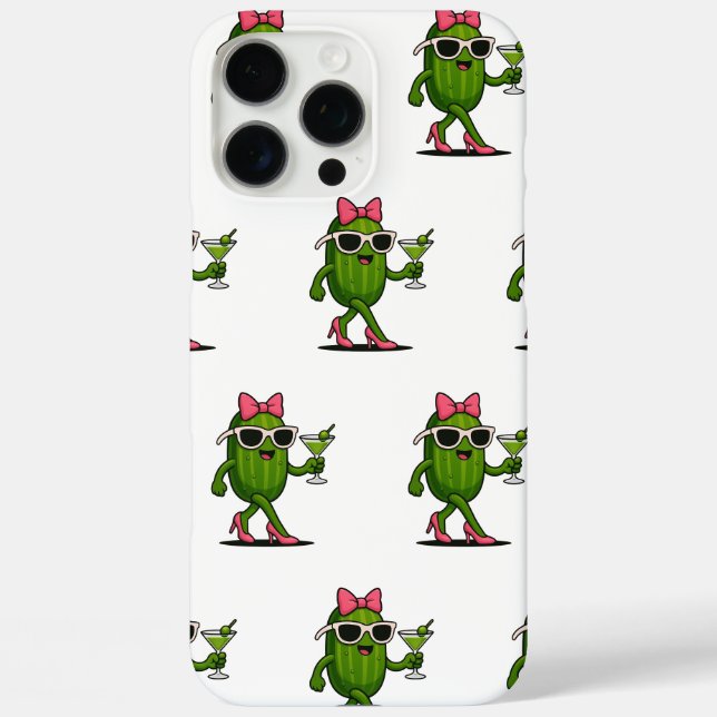 Frau Cucumber Chic iPhone 16 Pro Max Hülle (Rückseite)