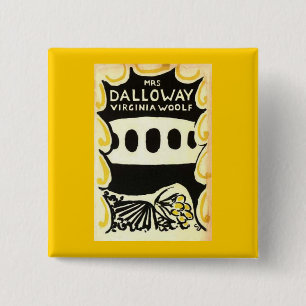 Frau Dalloway Virginia Woolf First Edition Button