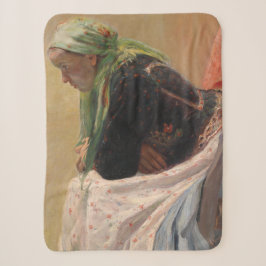 Frau Deep in Thought (von Oleksa Novakivskiy) Sherpadecke