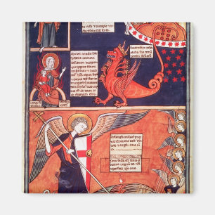 Frau der Apokalypse, die durch das Seve Magnet