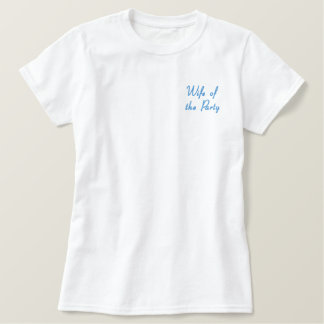 Frau der Party Besticktes T-Shirt