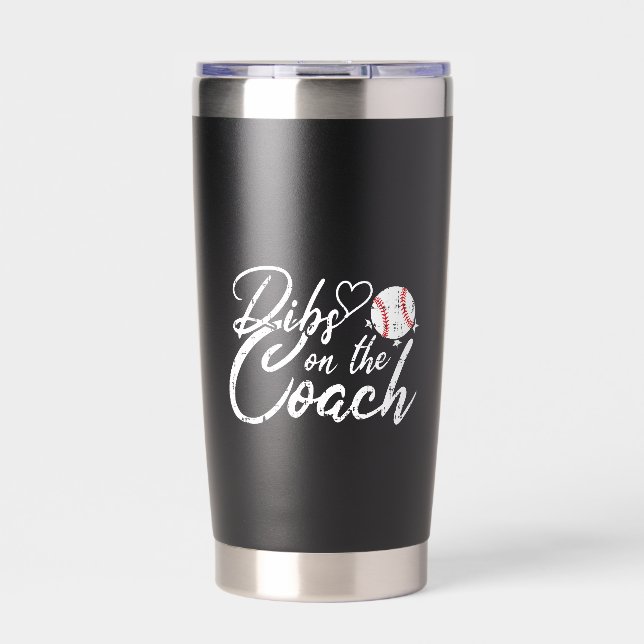 Frau des Baseballtrainers hat Vorrang auf den Trai Thermobecher (Vorderseite)