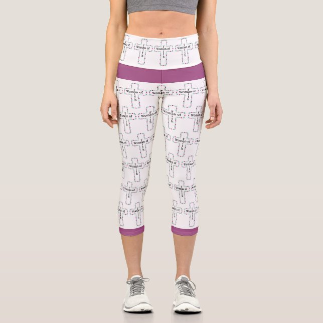Frau des Glaubens Capri Leggings (Vorderseite)