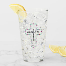 Frau des Glaubens Glas