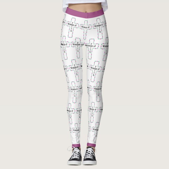 Frau des Glaubens Leggings (Vorderseite)