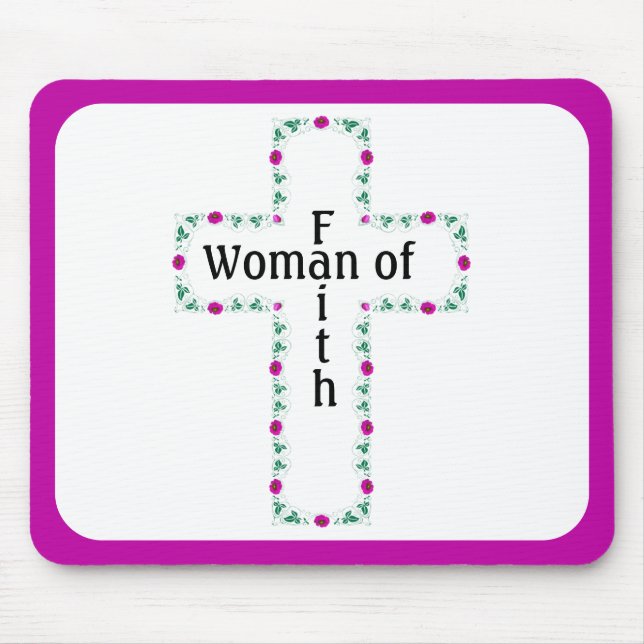 Frau des Glaubens Mousepad (Vorne)