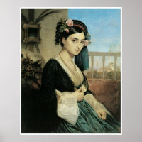 Frau des Orients, 1840 Charles Gleyre