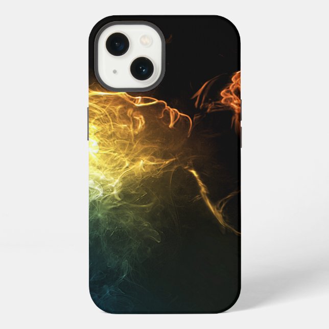 Frau des Rauchs iPhone Hülle (Rückseite)