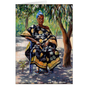 Frau, die 2004 sitzt