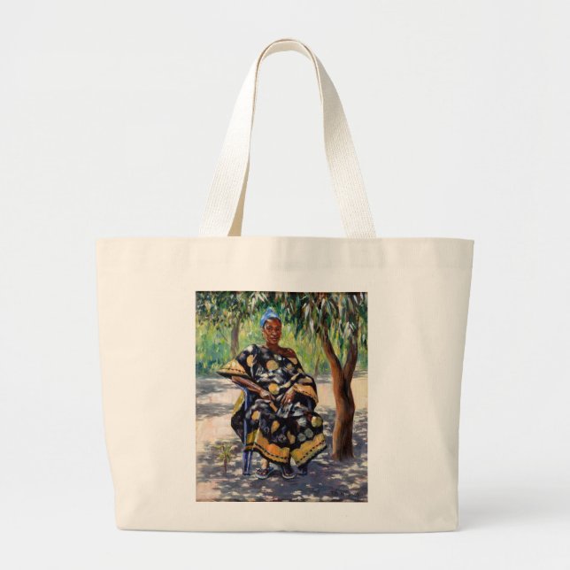 Frau, die 2004 sitzt jumbo stoffbeutel (Vorne)