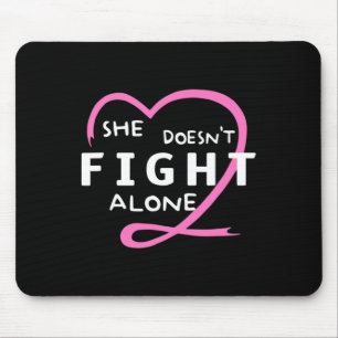 Frau, die allein nicht gegen Brustkrebs kämpft, Aw Mousepad
