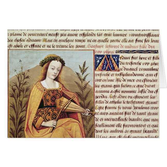 Frau, die ein viol spielt (Vorderseite (Horizontal))