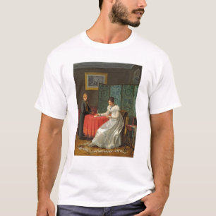 Frau, die einen Brief schreibt T-Shirt