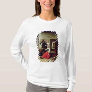 Frau, die mit Soldaten, 1658 trinkt T-Shirt