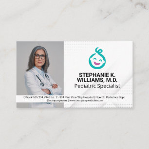 Frau Doktor   Pediatrie Baby Logo Visitenkarte