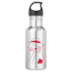 Frau Edelstahlflasche