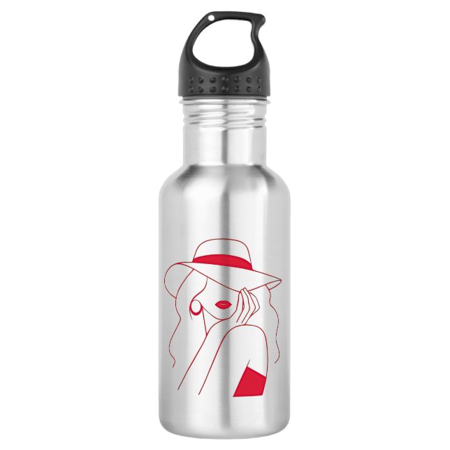 Frau Edelstahlflasche (Vorderseite)