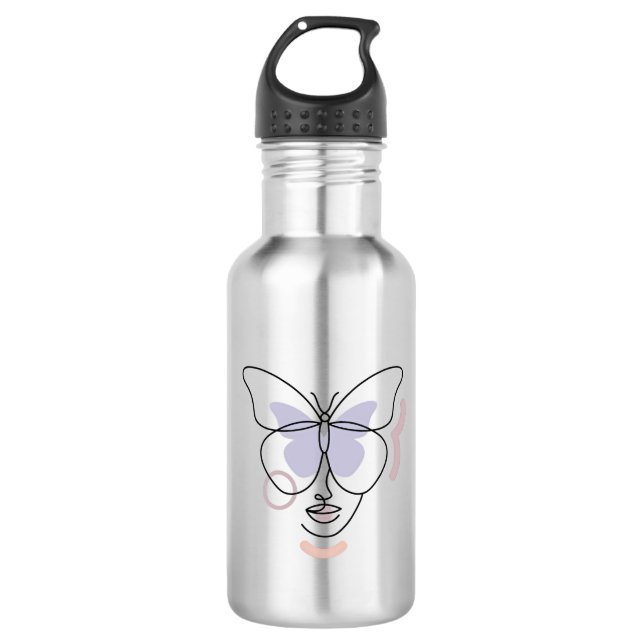 Frau Edelstahlflasche (Vorderseite)