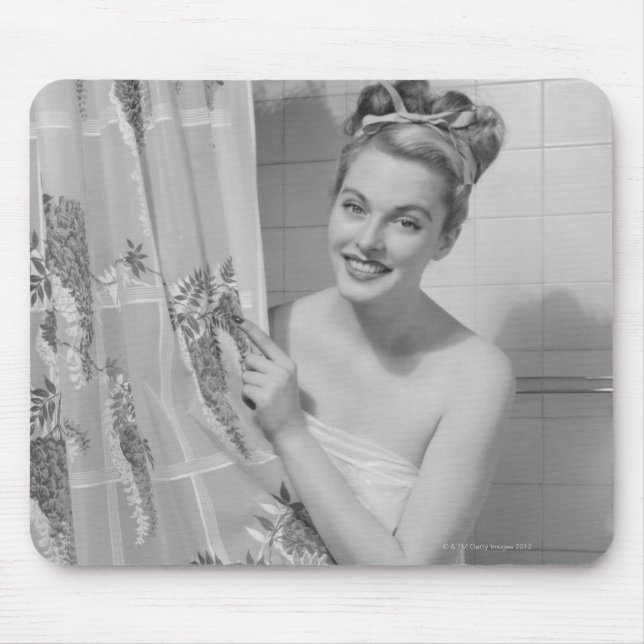 Frau eingewickelt mousepad (Vorne)