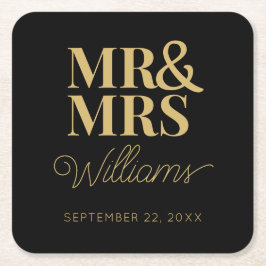 Frau Elegant Probe Engagement Party Classic Rechteckiger Pappuntersetzer