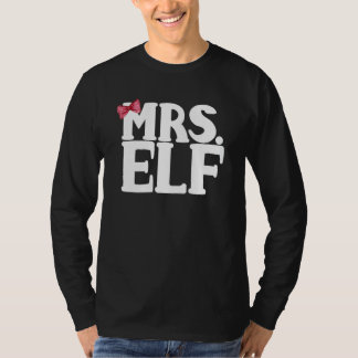 Frau Elf Herr Elf Weihnachten Paare Zusammenstel T-Shirt