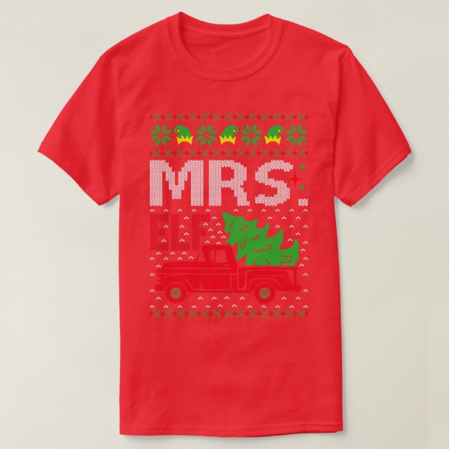 Frau Elf T-Shirt (Design vorne)