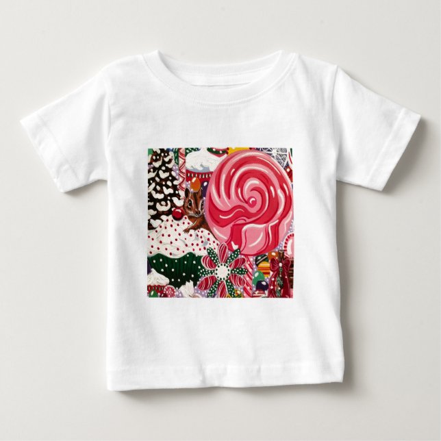 "Frau Elizabeth's Peppermint World" Baby T-shirt (Vorderseite)