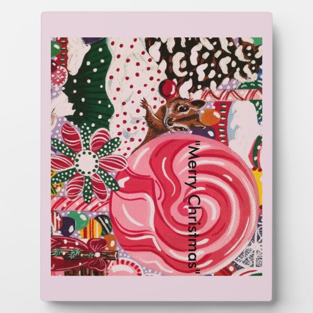 "Frau Elizabeth's Peppermint World" Fotoplatte (Vorderseite)