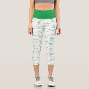 Frau: erwachsene biologische weibliche capri leggings