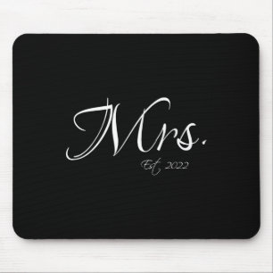 Frau Est. 2022 Herr & Frau Braut Bräutigam Paa Mousepad