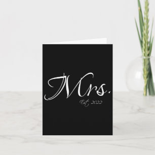 Frau Est. 2022 Herr & Frau Bride Groom Couple Karte