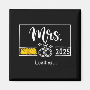 Frau Est. 2025 Braut Hochzeitsbrille neue Ehefrau Magnet