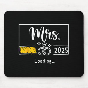 Frau Est. 2025 Braut Hochzeitsbrille neue Ehefrau Mousepad