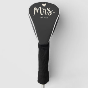 Frau Est. 2025 Ehemännisch Bride Verlobung Wedding Golf Headcover