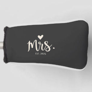 Frau Est. 2025 Ehemännisch Bride Verlobung Wedding Golf Headcover