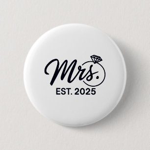 Frau Est. 2025 Nur verheiratete Paare Mr. und Button