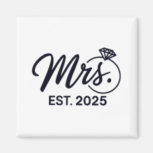 Frau Est. 2025 Nur verheiratete Paare Mr. und Magnet