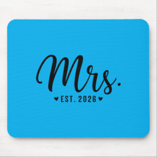 Frau Est 2026 Verheiratetes Paar Hochzeitsfeier He Mousepad