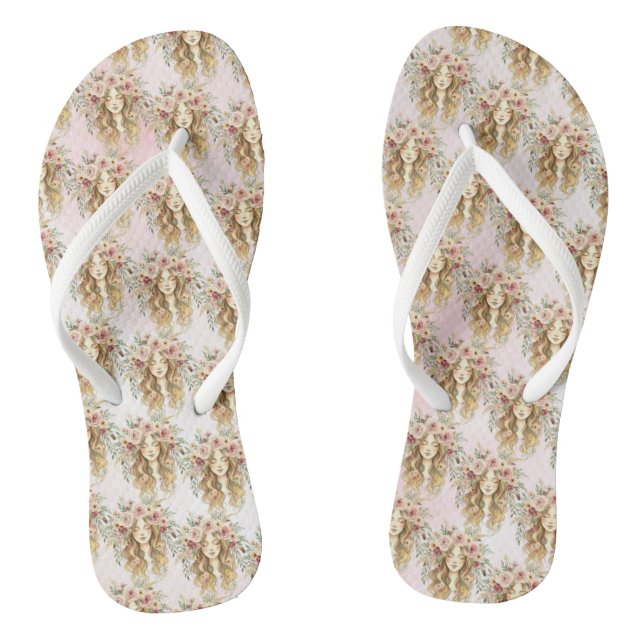 Frau Flip Flops (Fußbett)