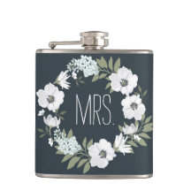 Frau Floral Wedding gibt Personalisierte Flasken