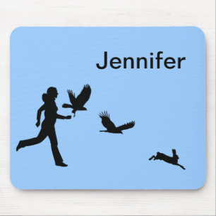 Frau Flying Harris Hawks Mousepad
