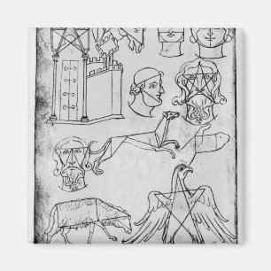 Frau Fr 19093 fol.18v Verschiedene Zeichnungen Magnet