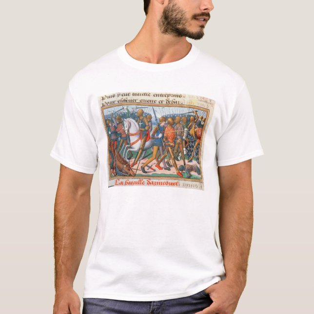 Frau Fr 5054 f.11 der Kampf von Agincourt, 1415, T-Shirt (Vorderseite)