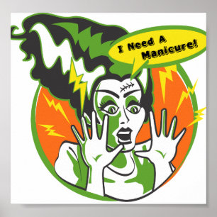 Frau Frankenstein Needs eine Maniküre Poster