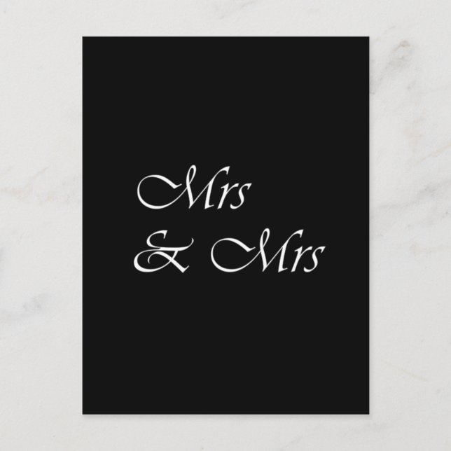 Frau & Frau Postkarte (Vorderseite)