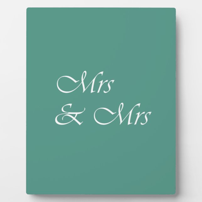 Frau & Frau Typografie Fotoplatte (Vorderseite)