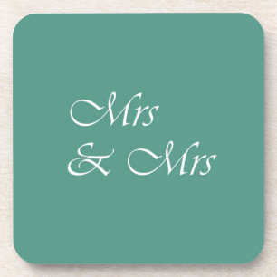 Frau & Frau Typografie Getränkeuntersetzer