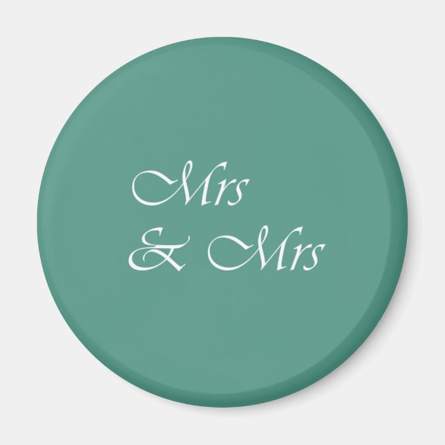 Frau & Frau Typografie Magnet (Vorne)